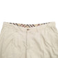 Mens Cream Burberry Pleated Chino Shorts