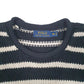 Womens Black Polo Ralph Lauren Striped Crewneck Jumper