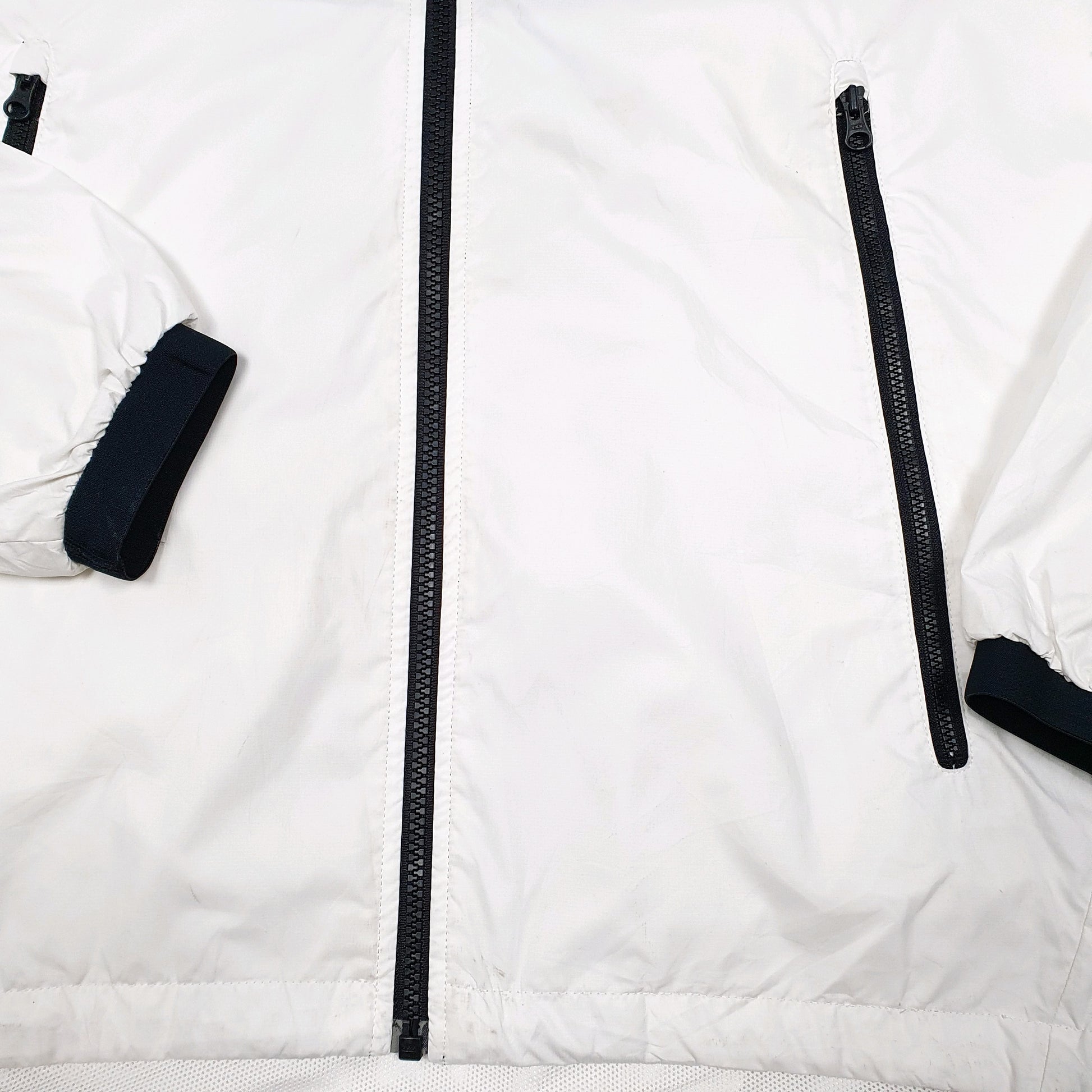 Mens White Nike Lightweight Hooded Windrunner  Coat