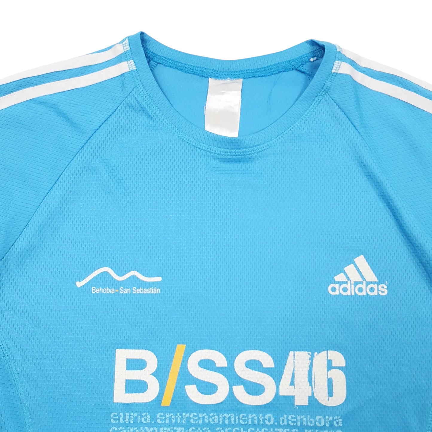 Mens Blue Adidas  Short Sleeve T Shirt