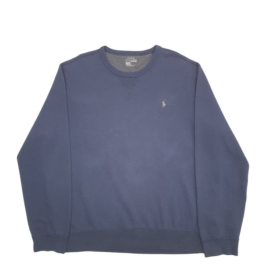 Mens Navy Polo Ralph Lauren Performance Crewneck Jumper