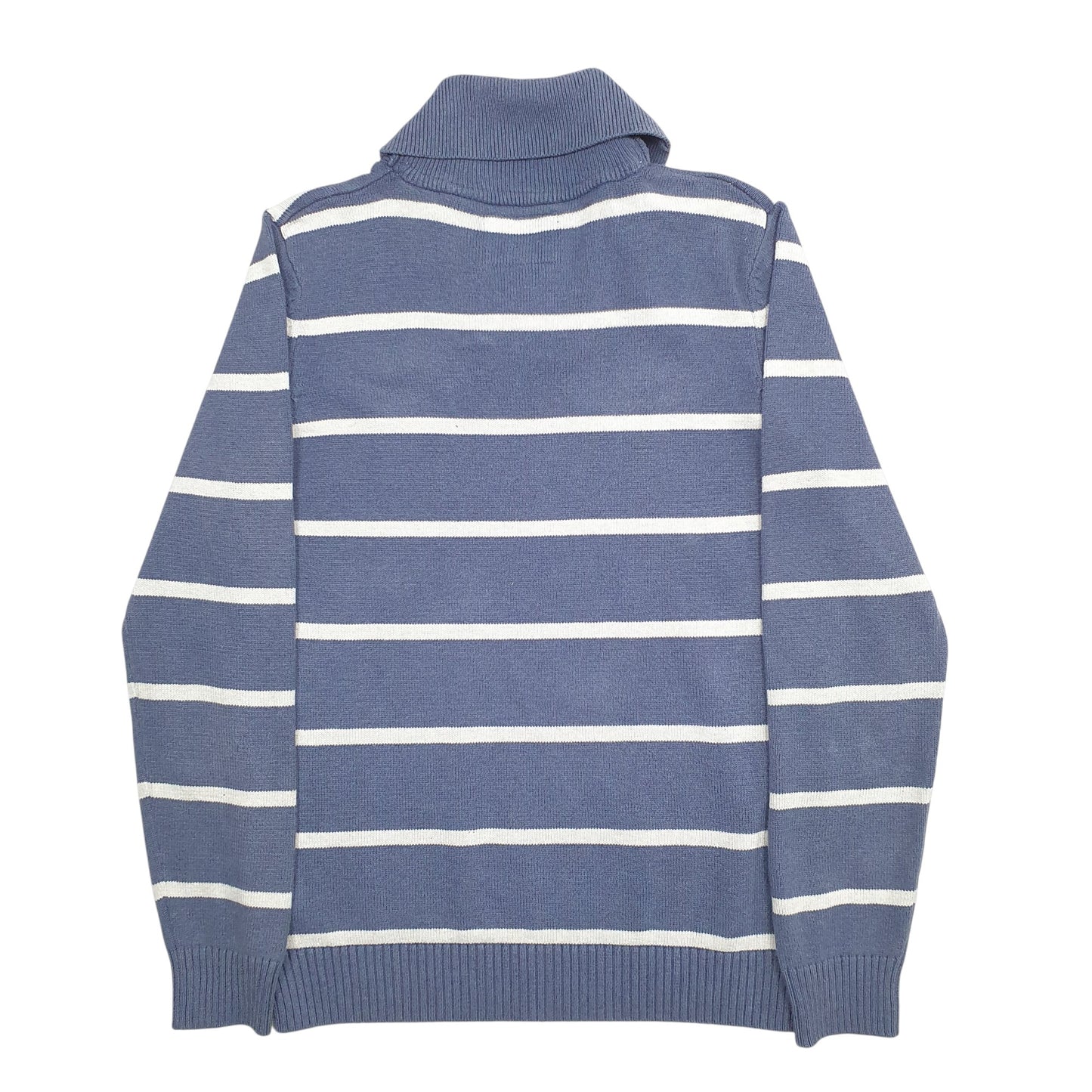 Mens Blue Vintage Co Stripes Crewneck Jumper