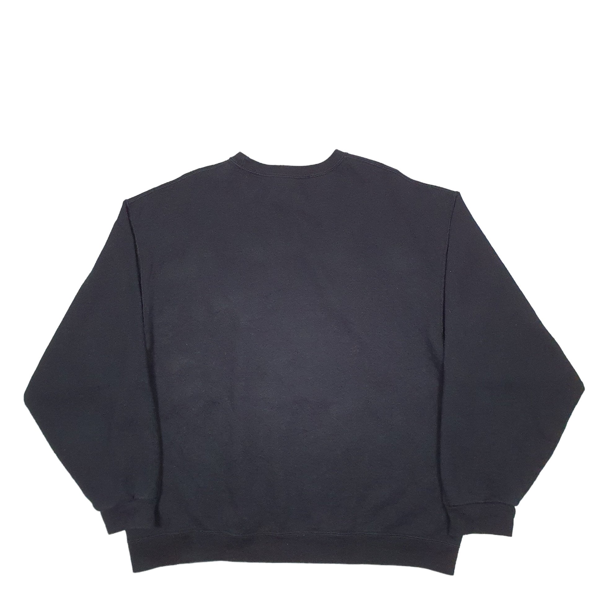 Mens Black Fruit Of The Loom  Crewneck Jumper