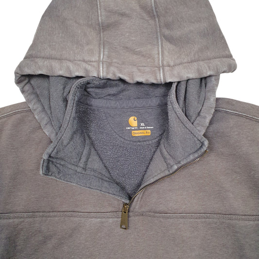 Mens Frey Carhartt Quarter Zip Hoodie Jumper