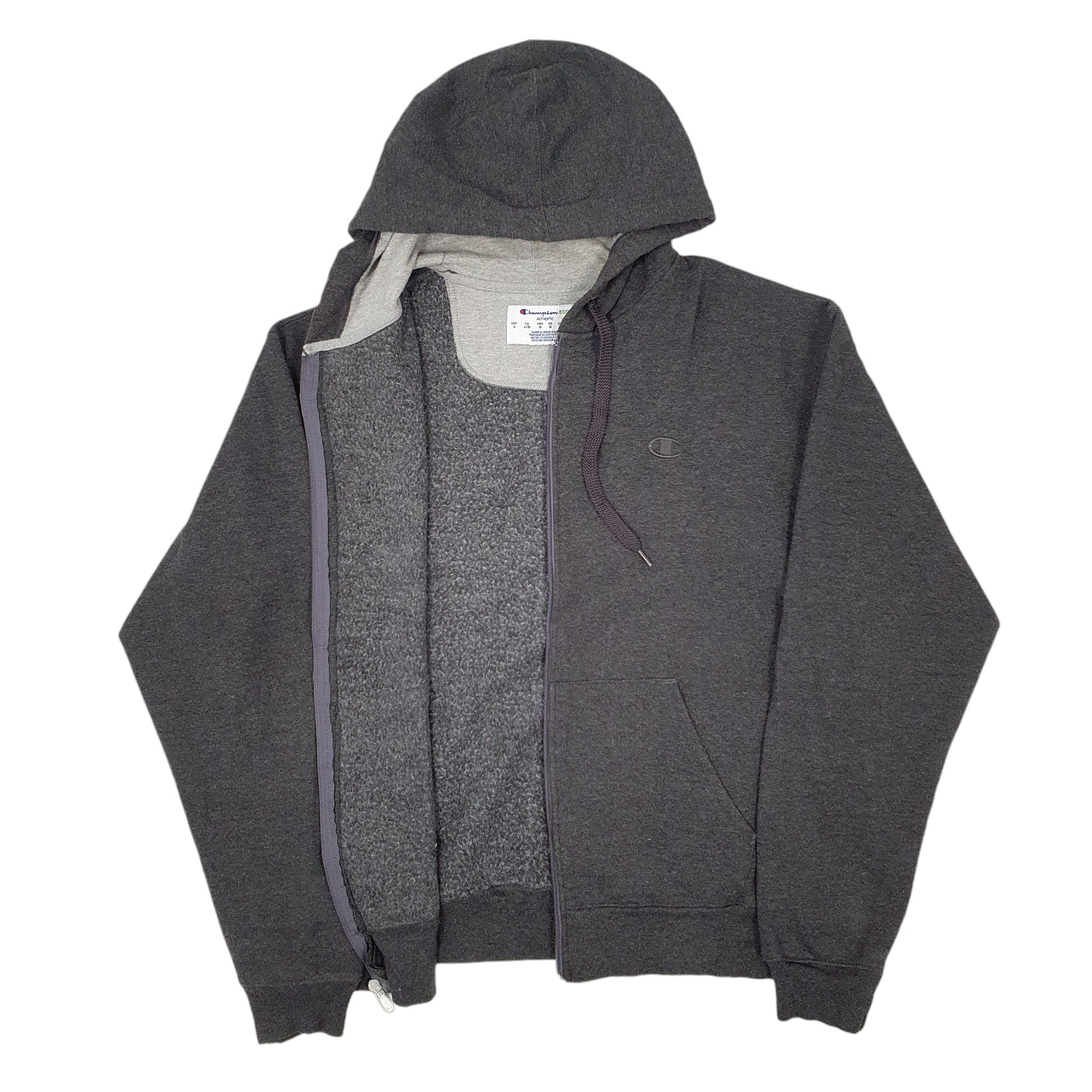 Mens Grey Champion  Full Zip Jumper