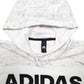 Womens Grey Adidas  Hoodie Jumper