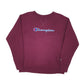 Womens Burgundy Champion Spellout Crewneck Jumper