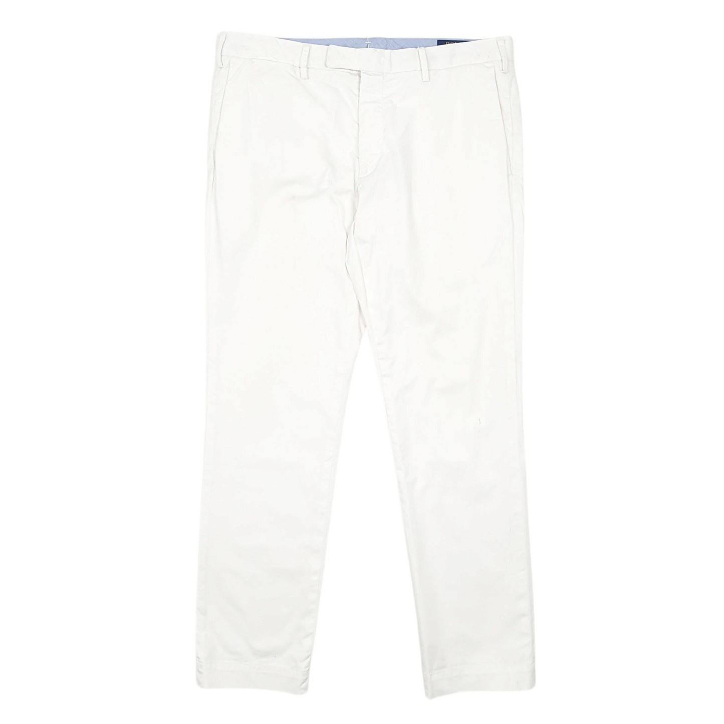 Mens White Polo Ralph Lauren Stretch Slim Fit Chino Trousers