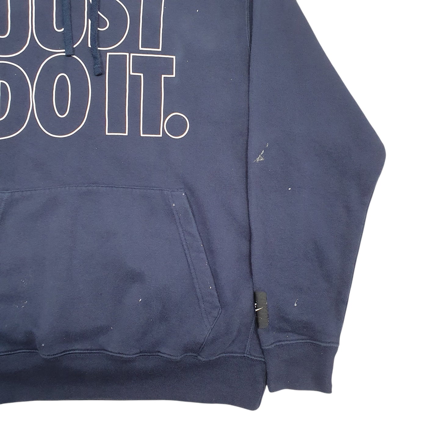 Mens Navy Nike Just Do It Spellout Hoodie Jumper
