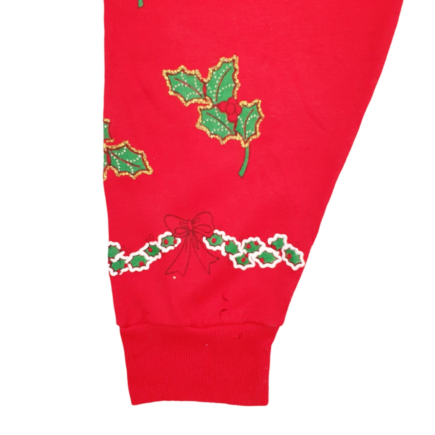 Womens Red Christmas On Mainstreet Santander Christmas Festive Made In USA Crewneck Jumper