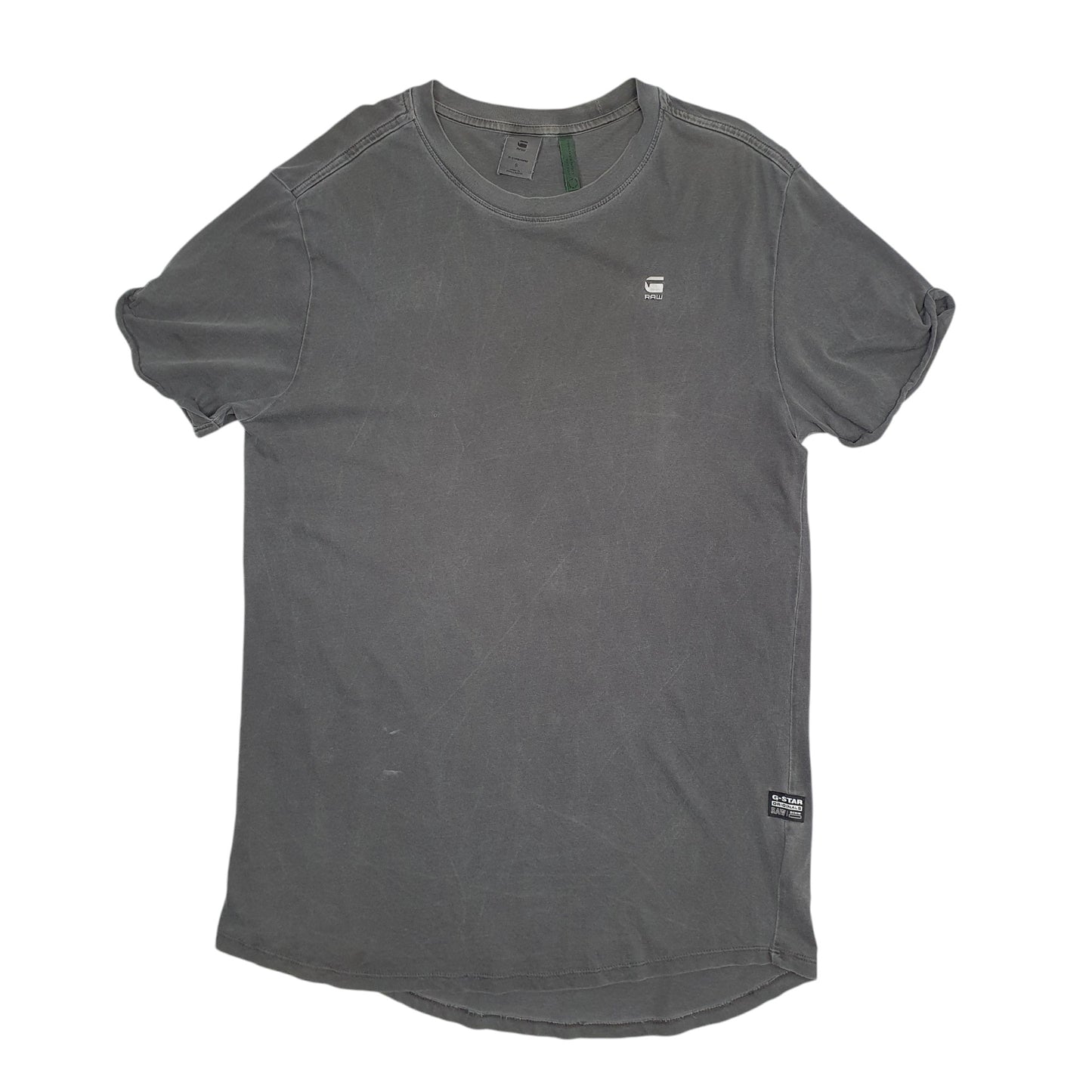 Mens Grey G.Star Raw  Short Sleeve T Shirt