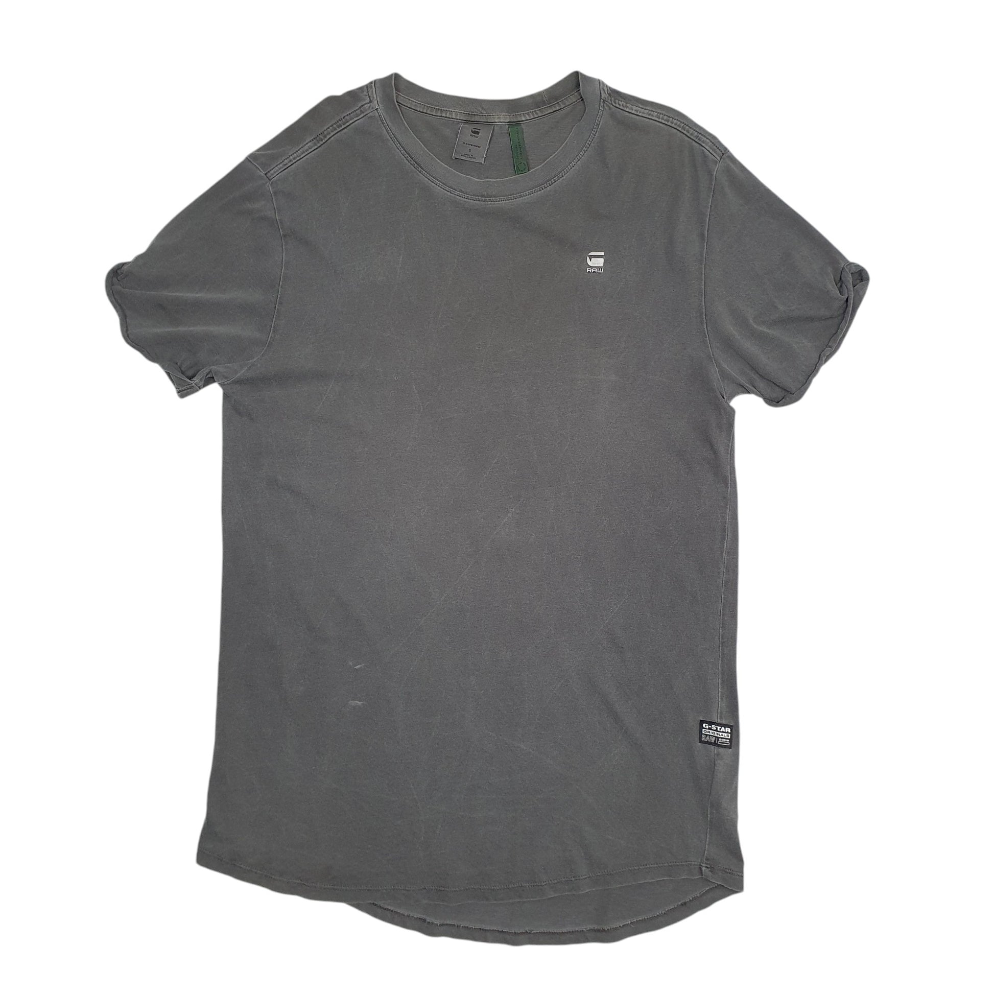 Mens Grey G.Star Raw  Short Sleeve T Shirt