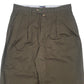 Mens Khaki Tommy Hilfiger Double Pleated Chino Trousers