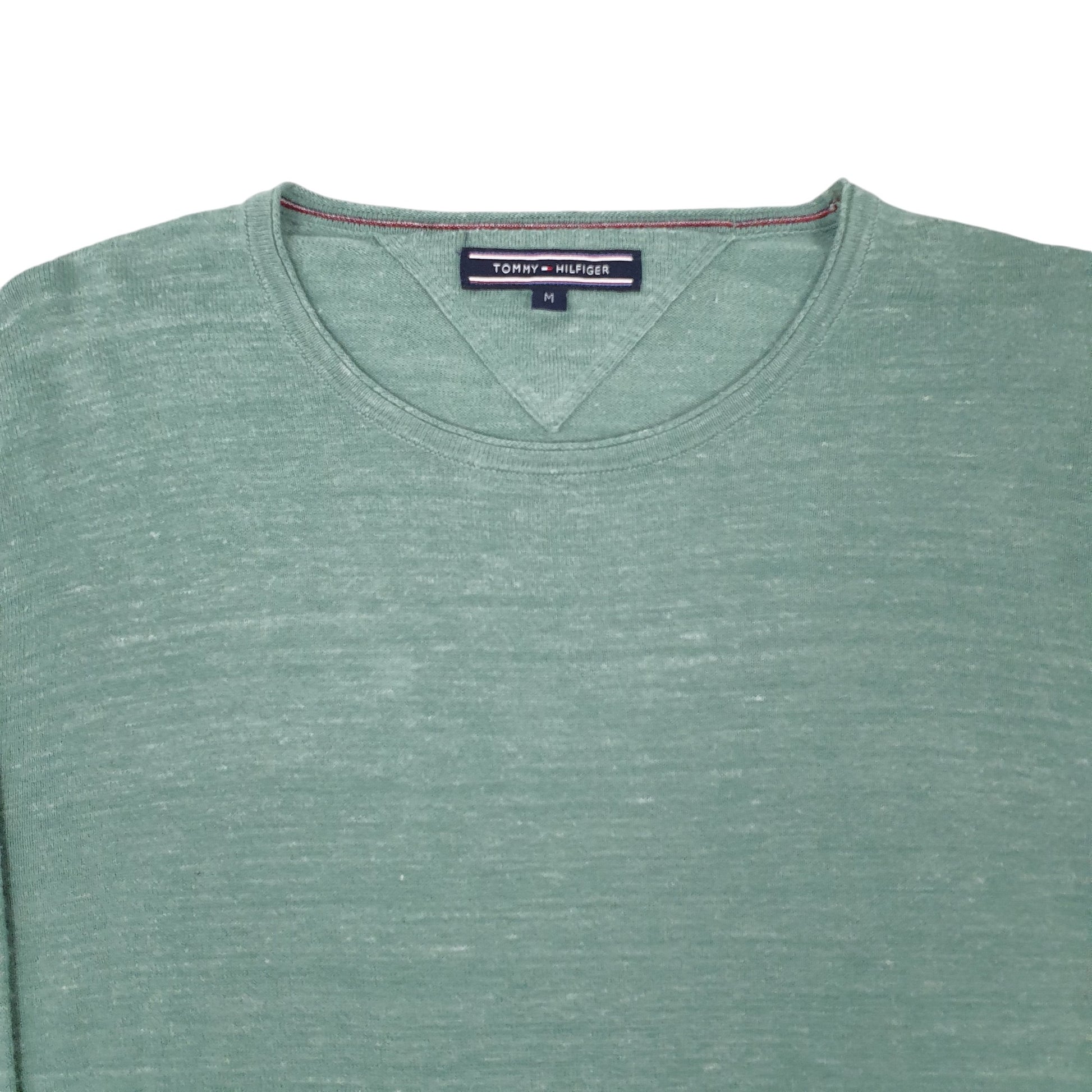 Mens Green Tommy Hilfiger  Crewneck Jumper
