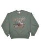 Mens Green Jerzees Deer Made In USA Crewneck Jumper