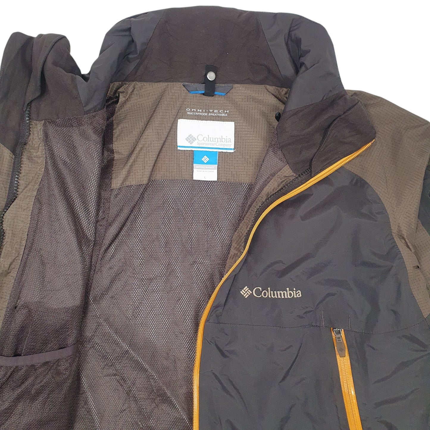 Mens Black Columbia Sportswear Company Omni-tech  Coat