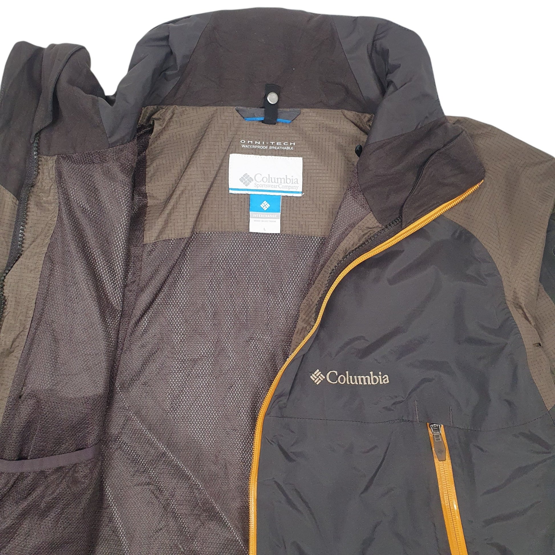 Mens Black Columbia Sportswear Company Omni-tech  Coat