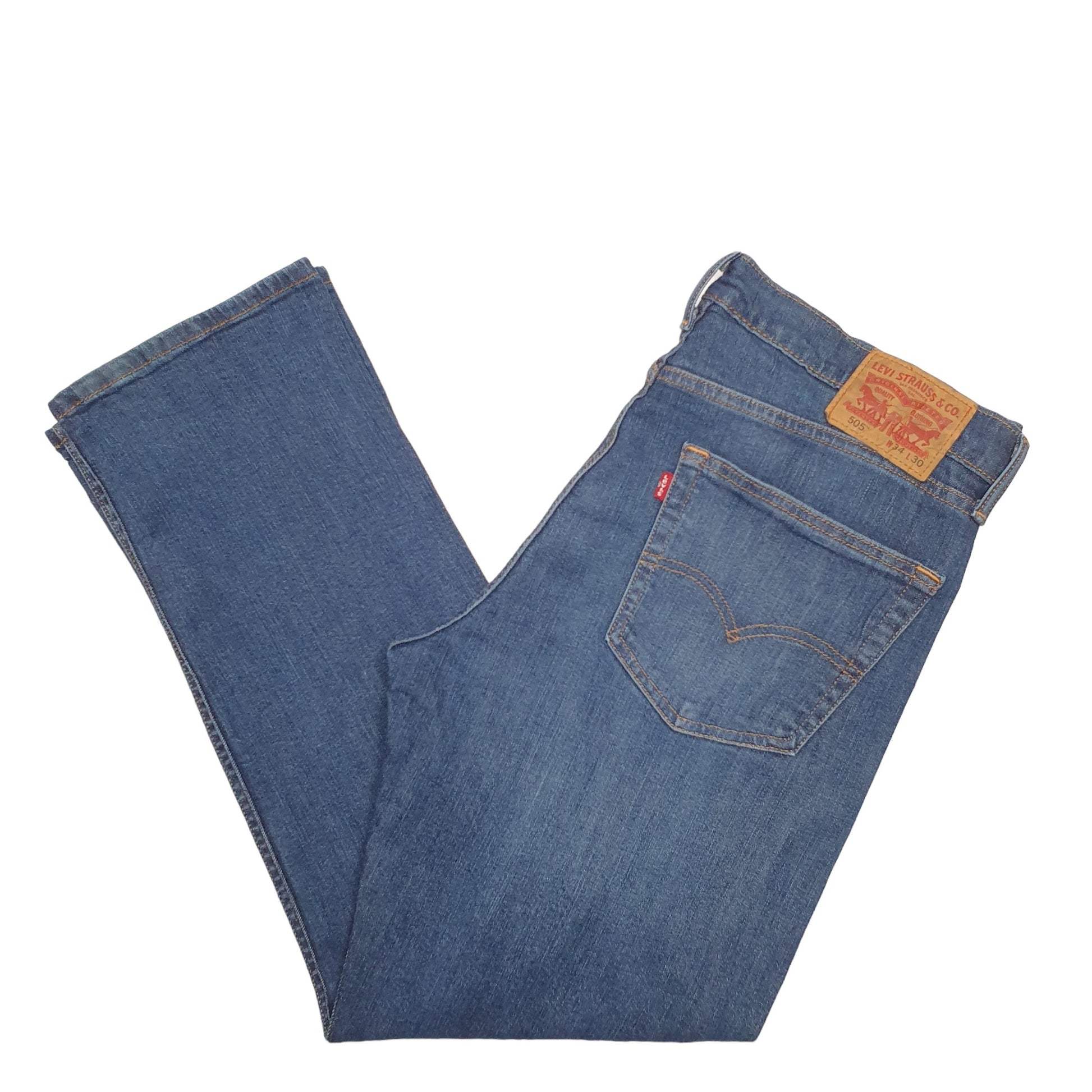 Mens Blue Levis  505 JeansW38 L30