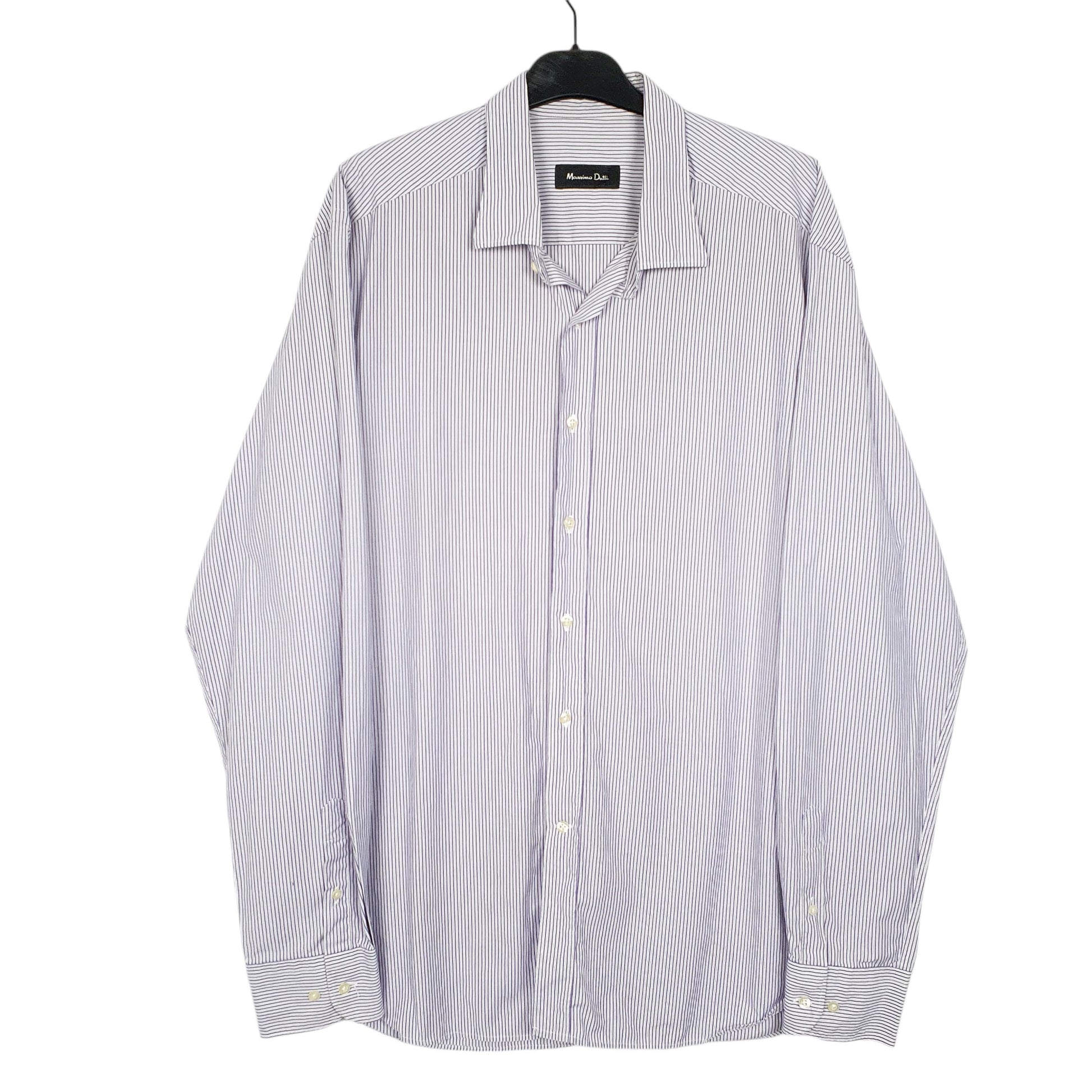 Mens White Massimo Dutti  Long Sleeve Shirt