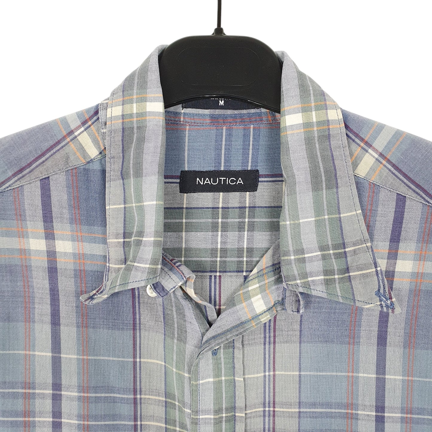 Mens Blue Nautica  Short Sleeve Shirt