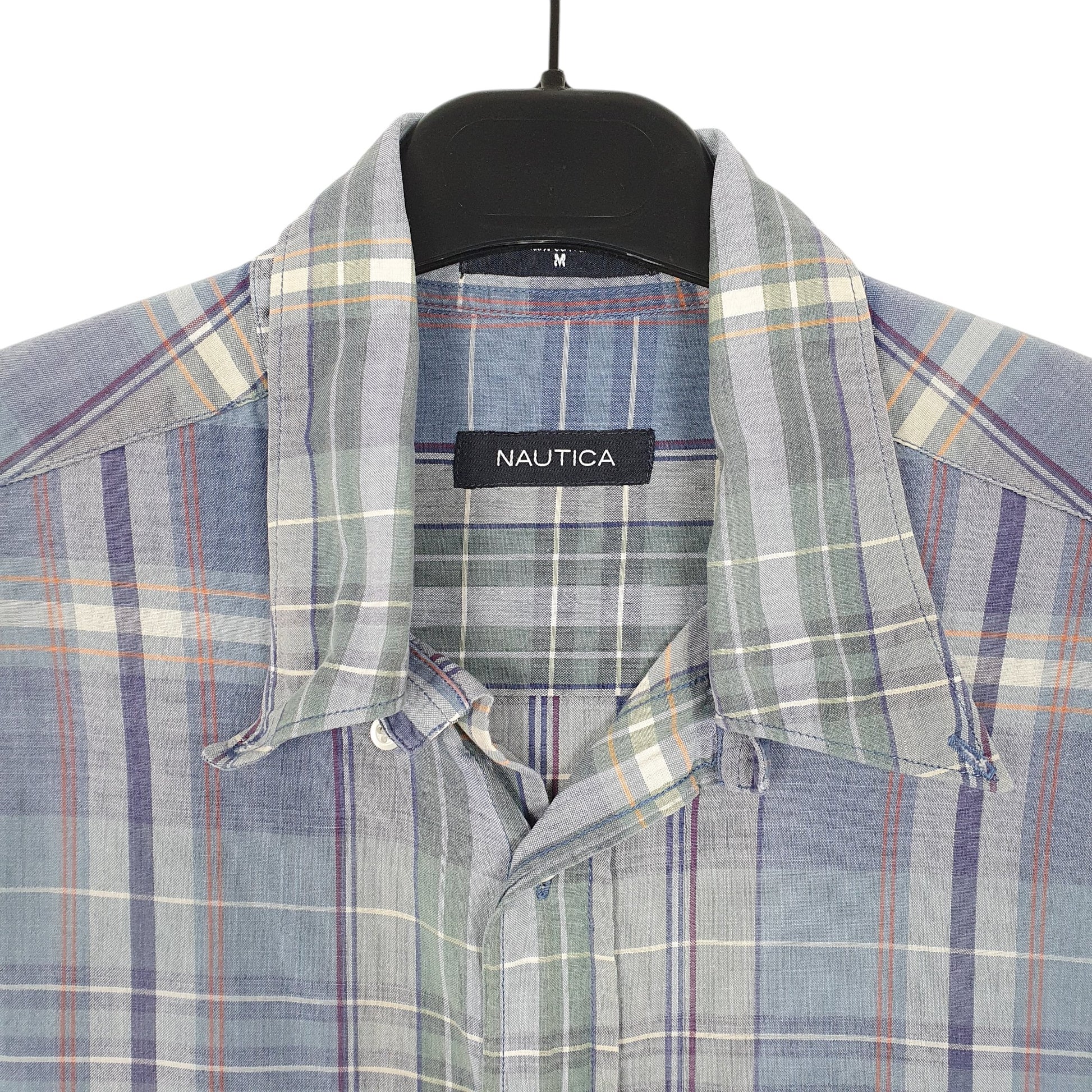 Mens Blue Nautica  Short Sleeve Shirt