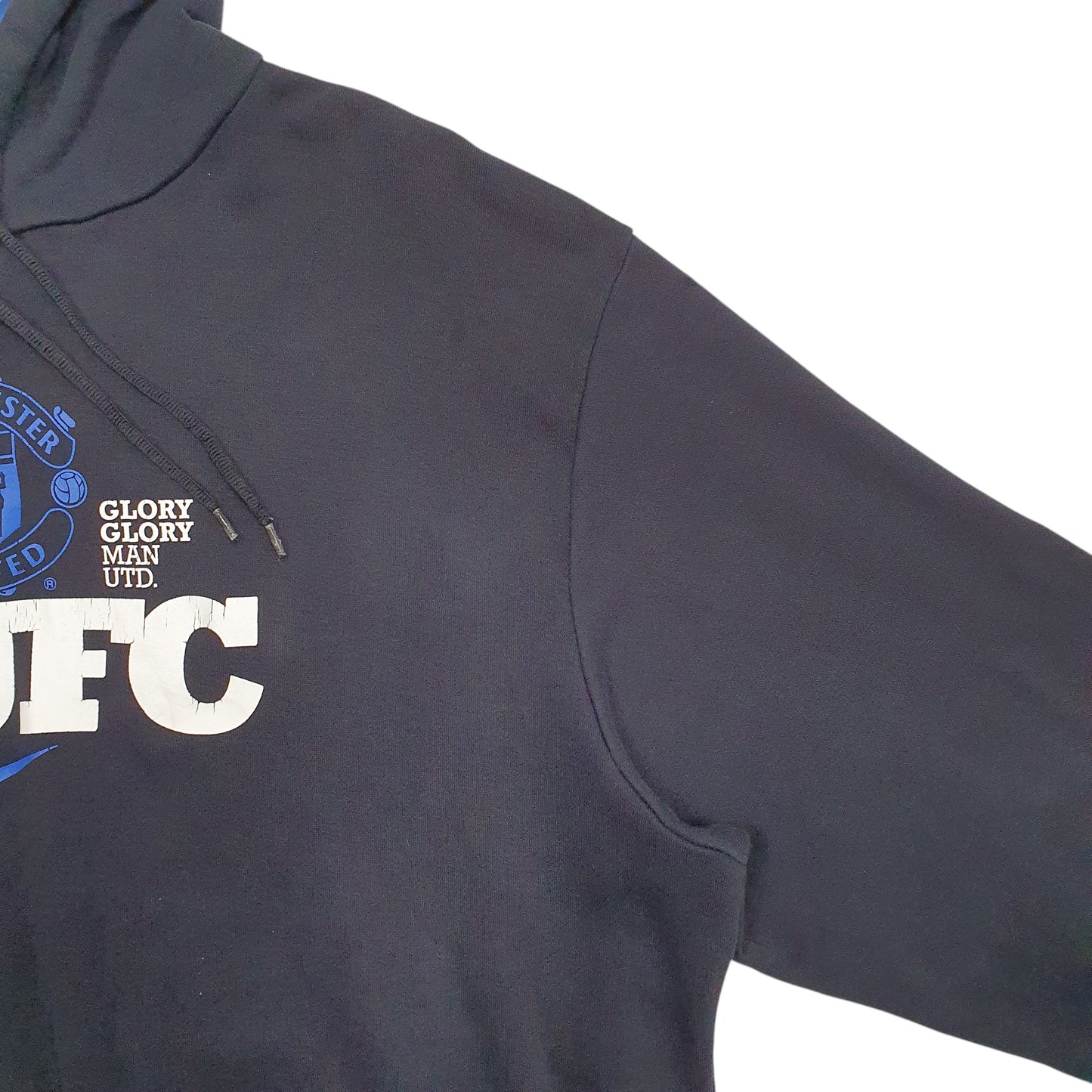 Mens Black Nike Manchester United FC Football Hoodie Jumper