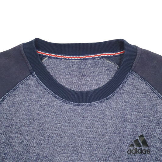 Mens Blue Adidas  Crewneck Jumper