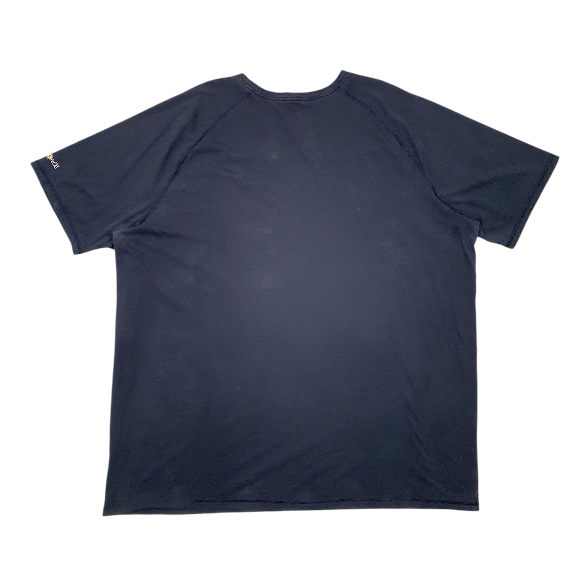 Mens Navy Carhartt Force Relaxed Fit Short Sleeve T Shirt