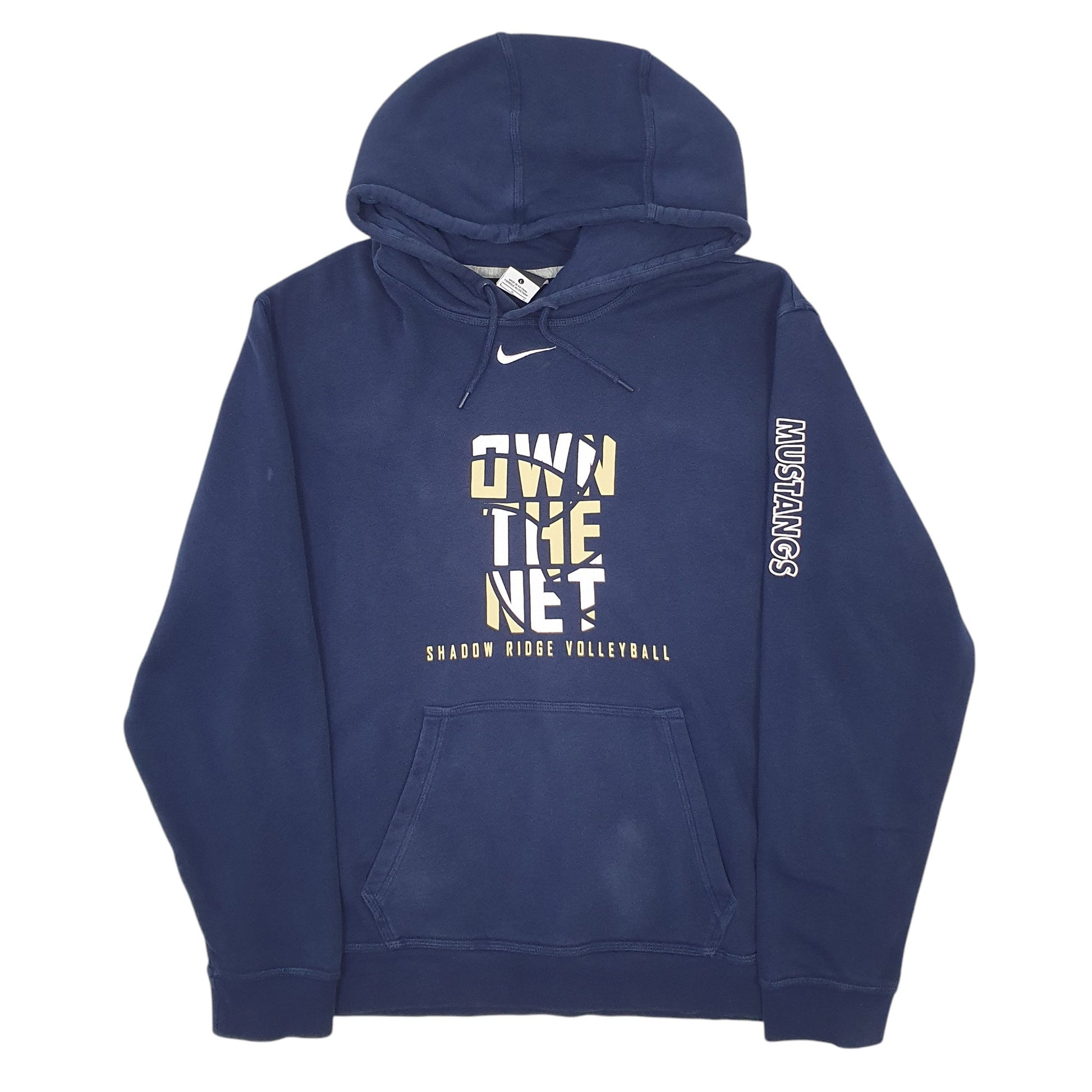 Mens Navy Nike On The Net Shadow Ridge Volleyball Hoodie Jumper