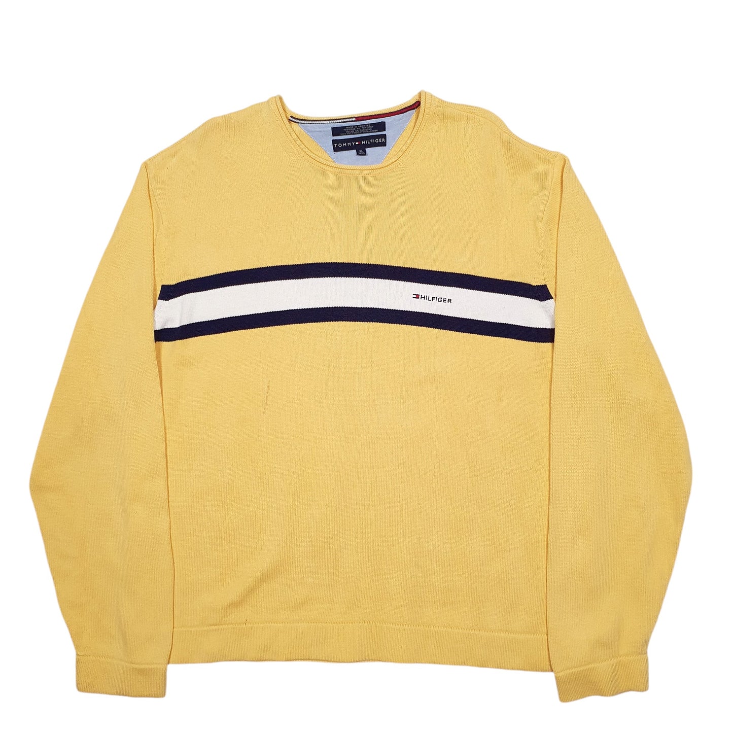 Mens Yellow Tommy Hilfiger  Crewneck Jumper