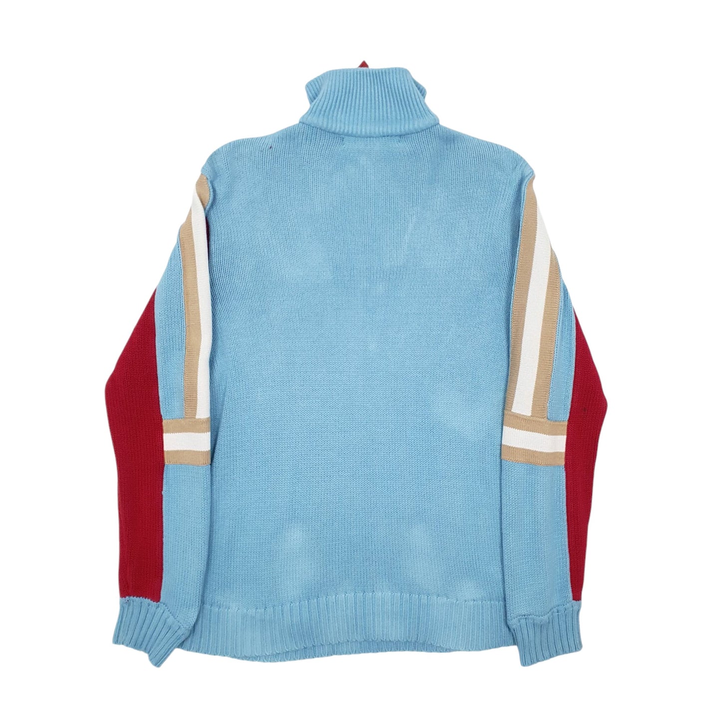 Mens Blue EDC Vintage Quarter Zip Jumper