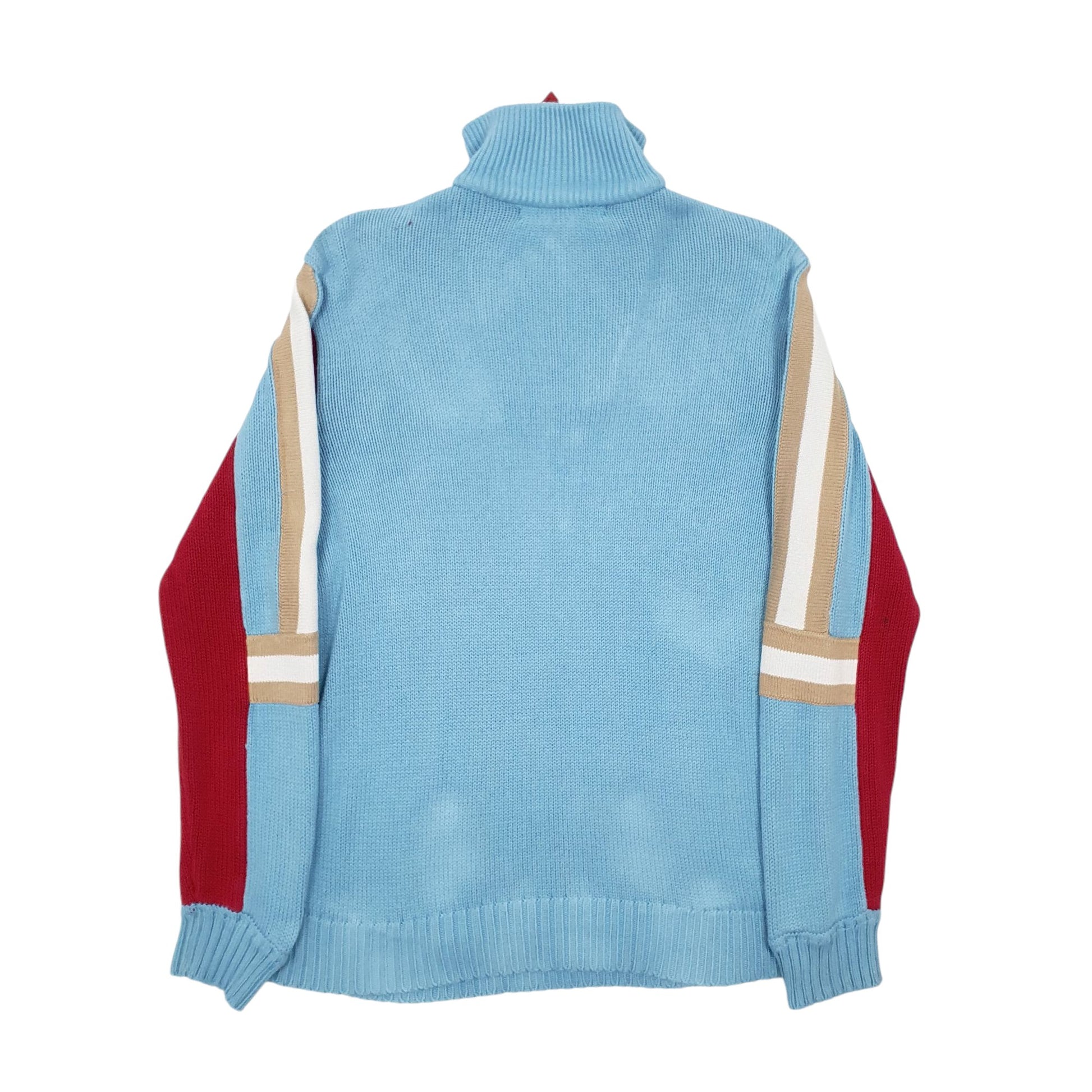 Mens Blue EDC Vintage Quarter Zip Jumper