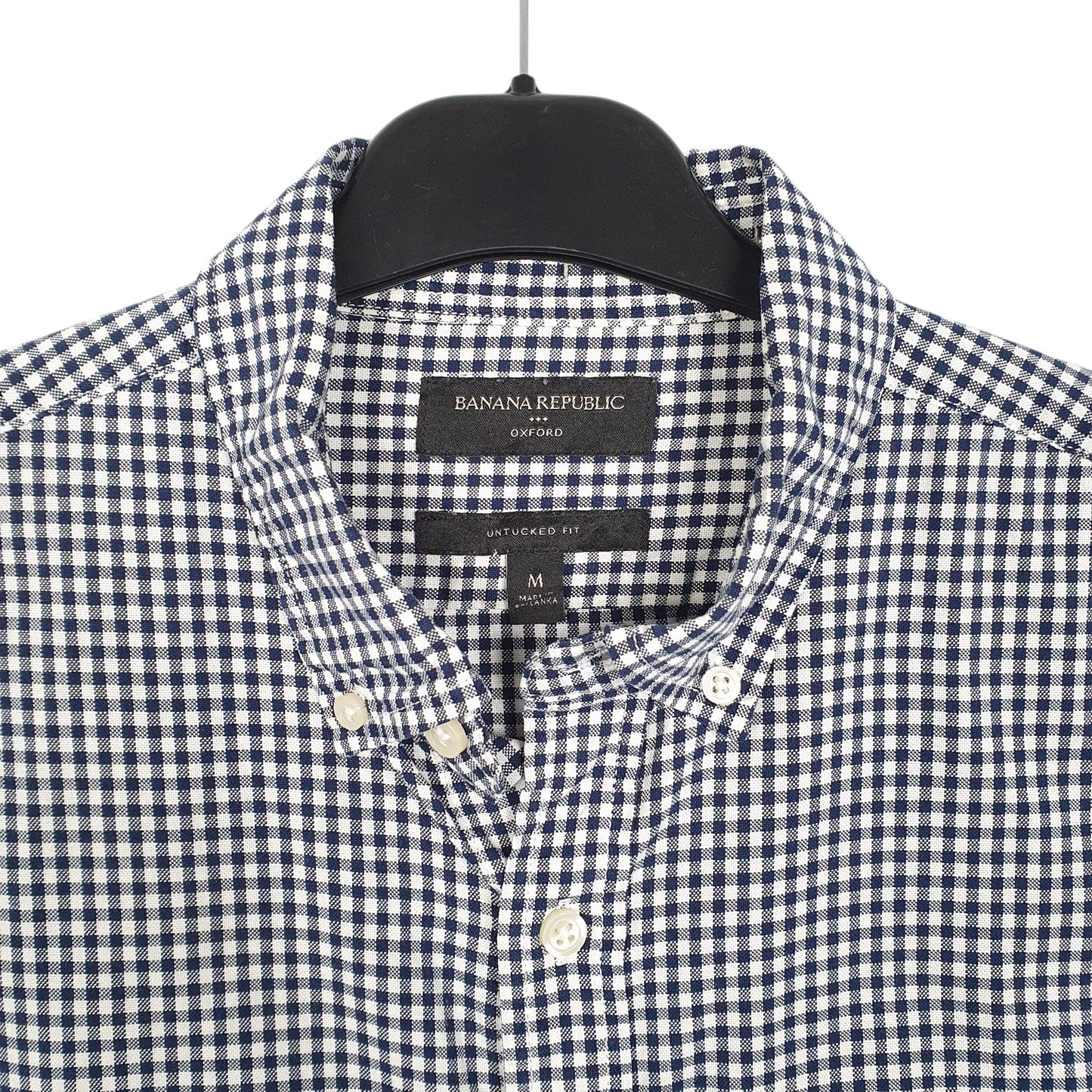 Mens White Banana Republic Untucked Oxford Long Sleeve Shirt