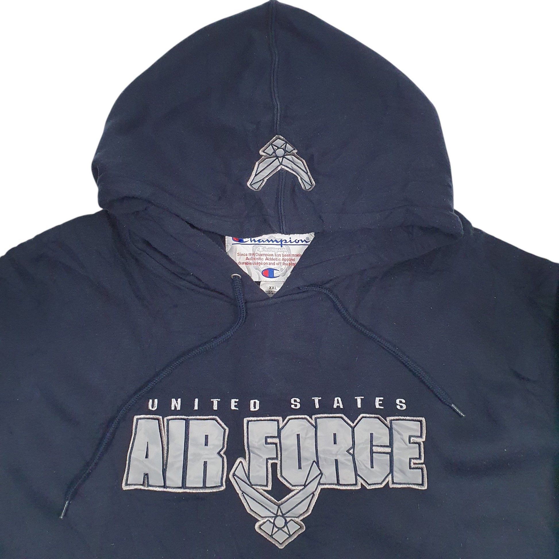 Mens Navy Champion United States Air Force Hoodie Jumper