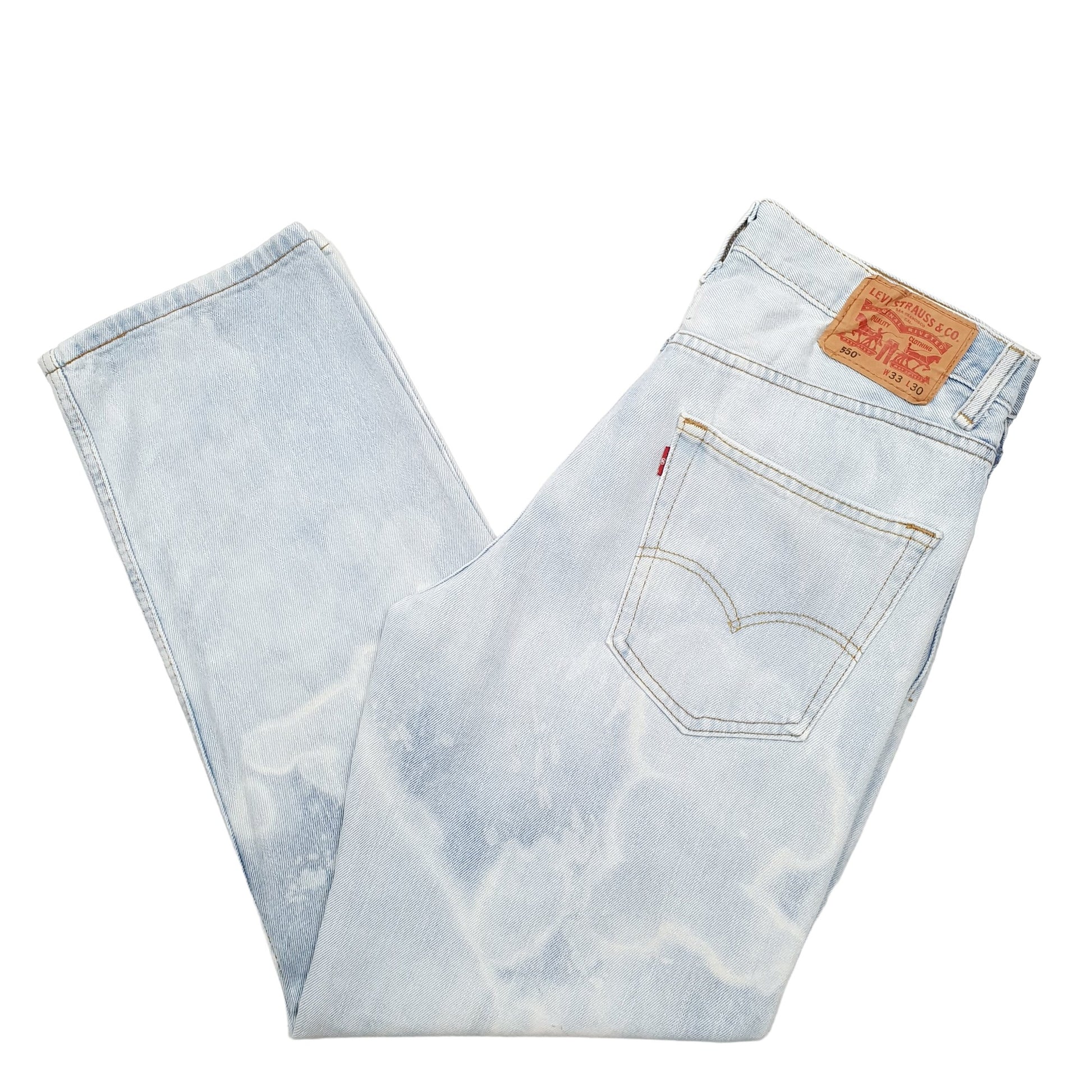 Mens Blue Levis  550 JeansW33 L30