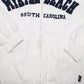 Mens White Pacific & Company Hoodie Myrtle Beach South Carolina USA Spellout Full Zip Jumper