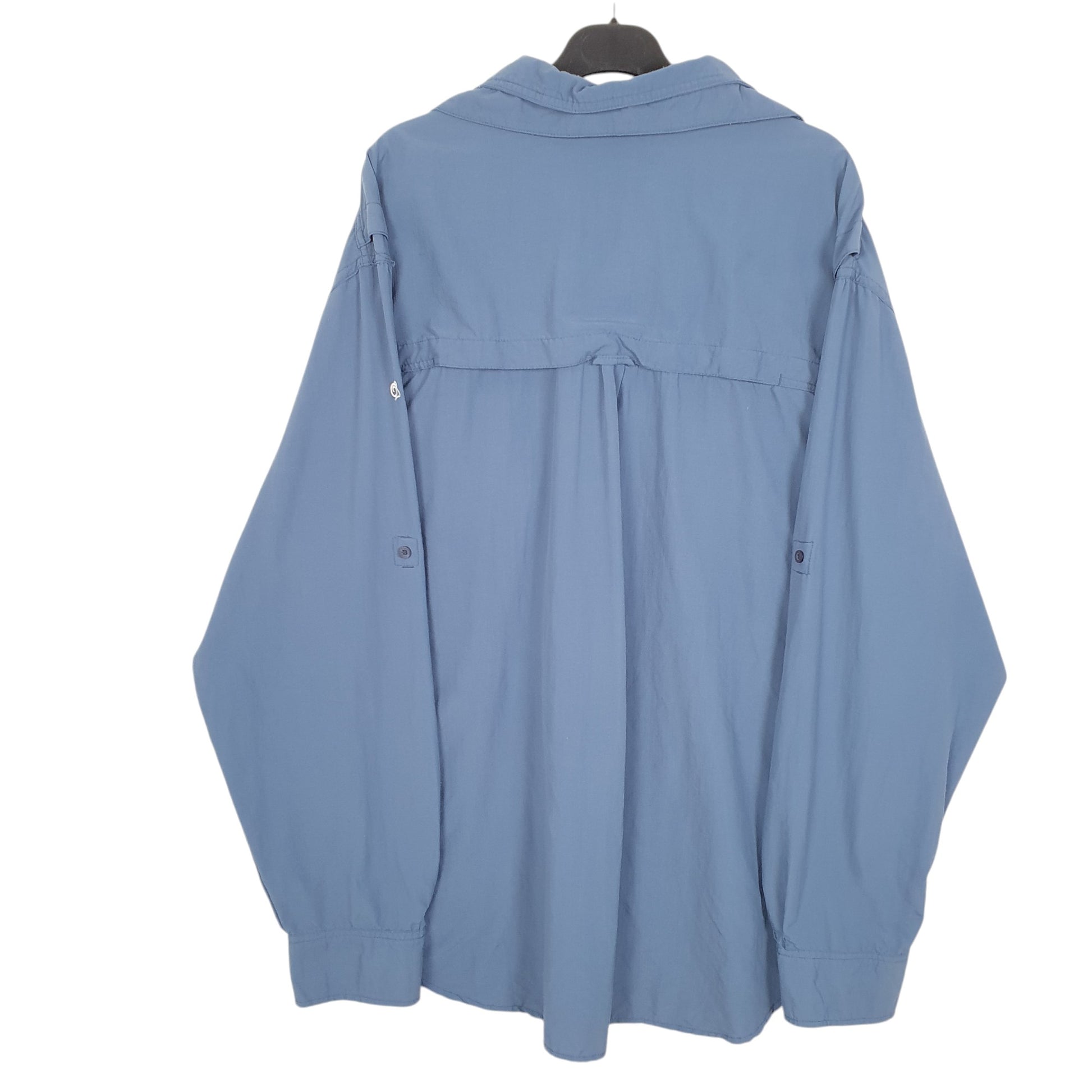 Mens Blue Craghoppers Outdoors Walking Hiking Long Sleeve Shirt