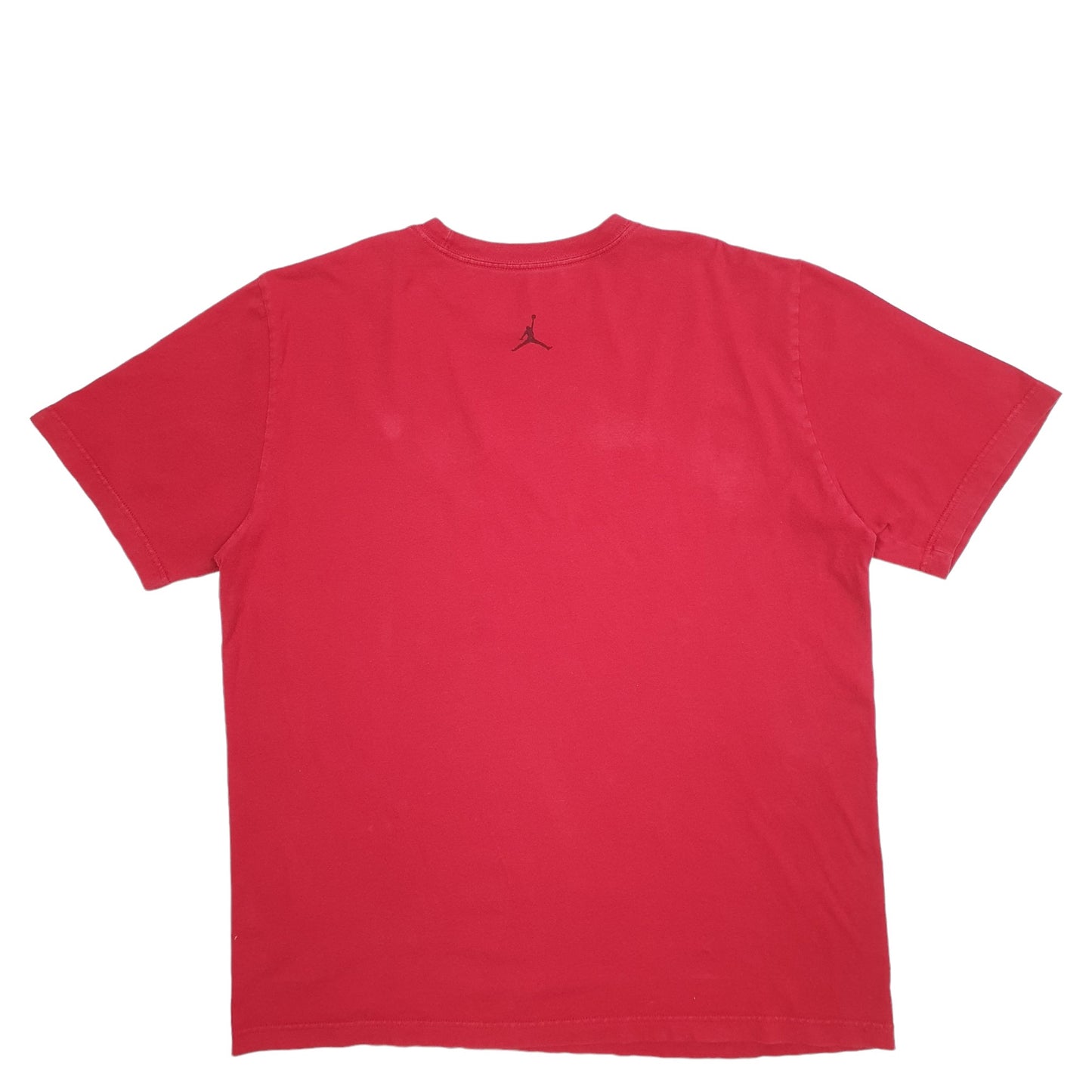 Mens Red Nike Jordan Jumpman Basketball Short Sleeve T Shirt