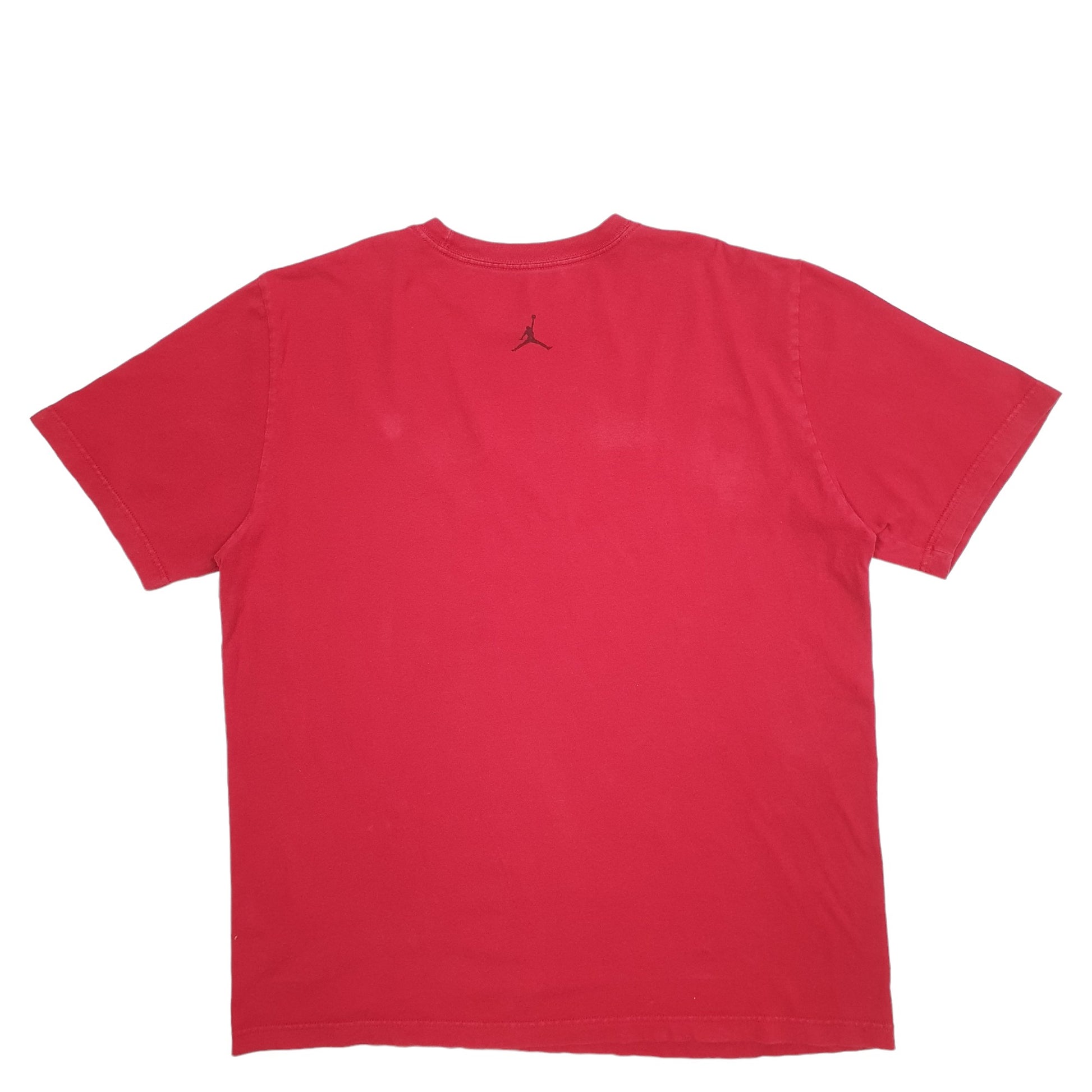 Mens Red Nike Jordan Jumpman Basketball Short Sleeve T Shirt