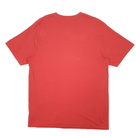 Mens Red Columbia Sportswear  Short Sleeve T Shirt
