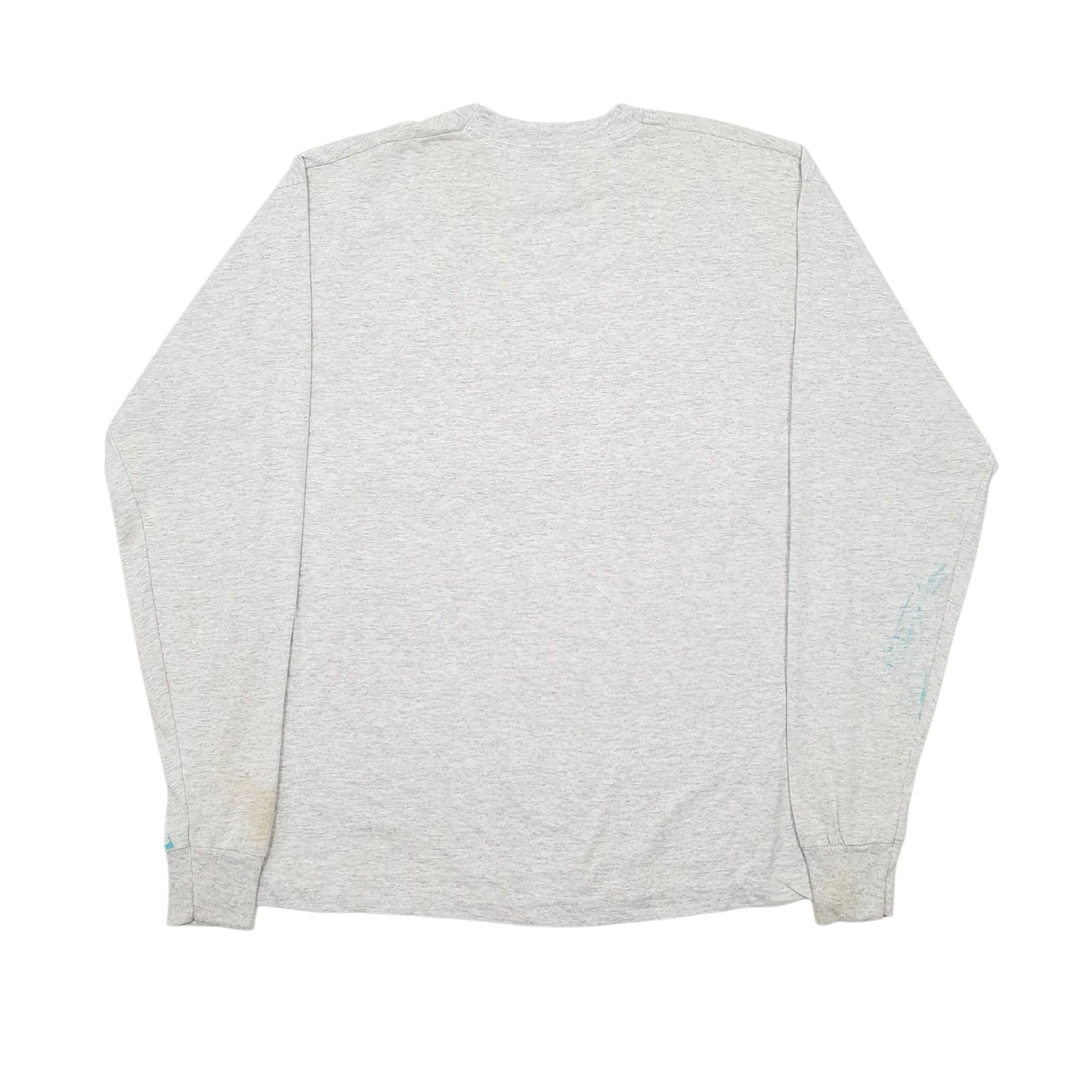 Mens Grey Screen Stars Single Stitch Vintage 90s Long Sleeve T Shirt