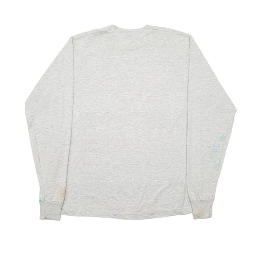 Mens Grey Screen Stars Single Stitch Vintage 90s Long Sleeve T Shirt