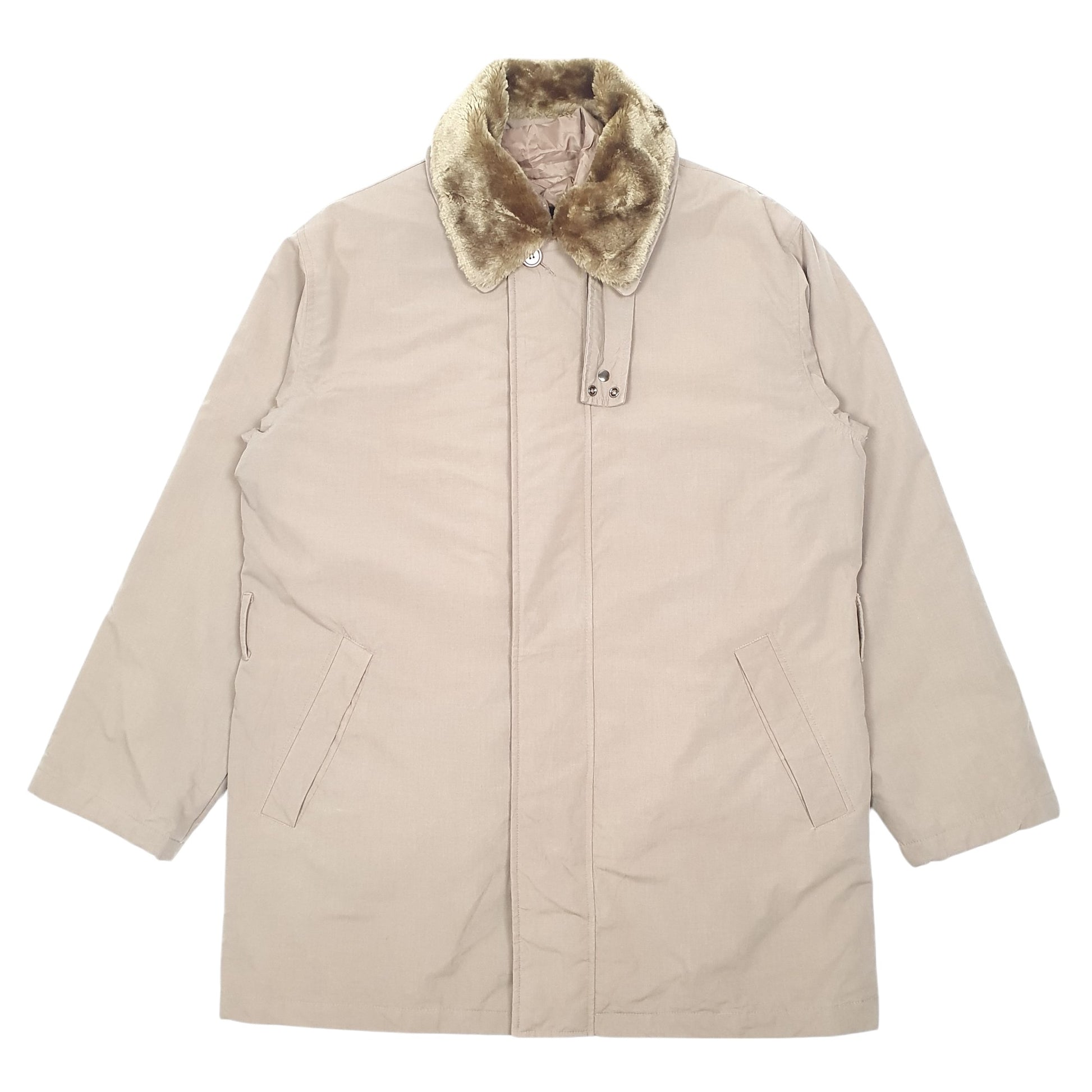 Mens Beige Niama Basic With Removable Winter Liner  Coat