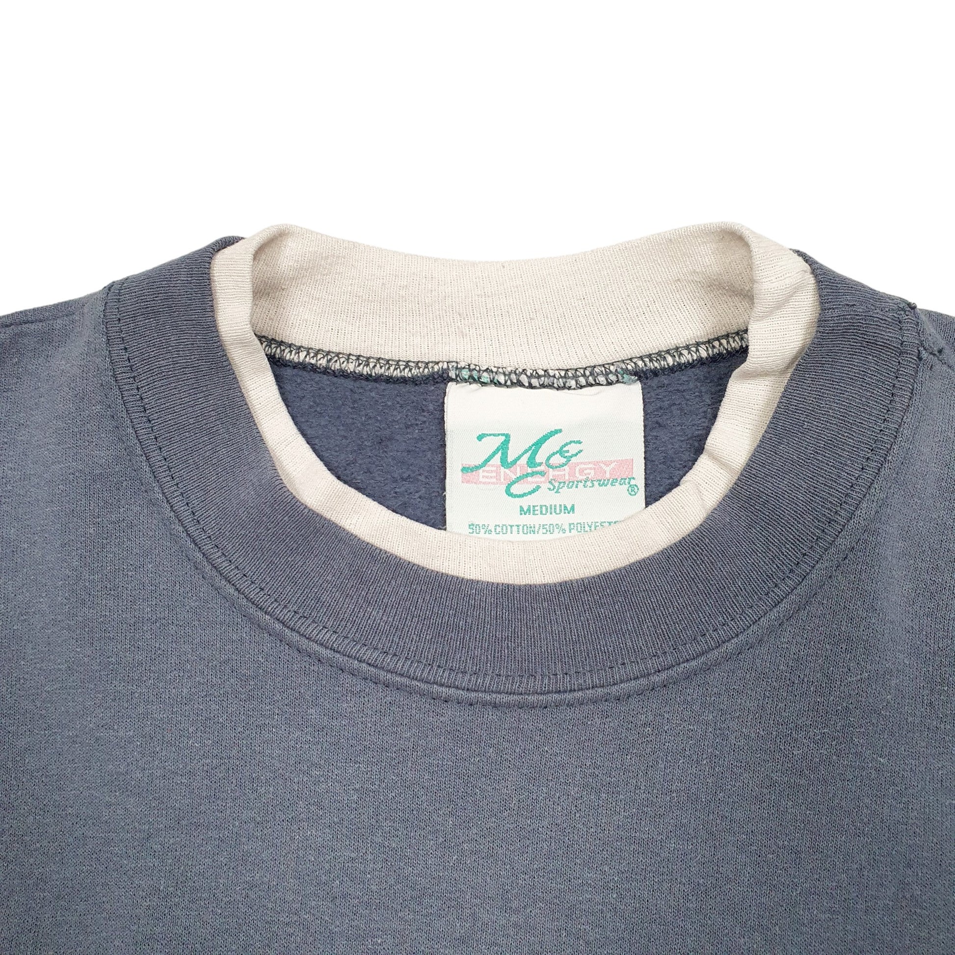 Mens Grey MC Sportswear Grandma Love Retro Heart 90s Crewneck Jumper