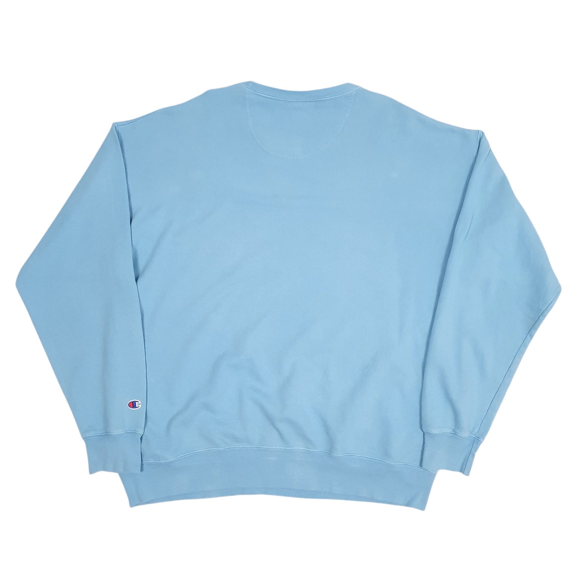 Mens Blue Champion ChipChrome Crewneck Jumper
