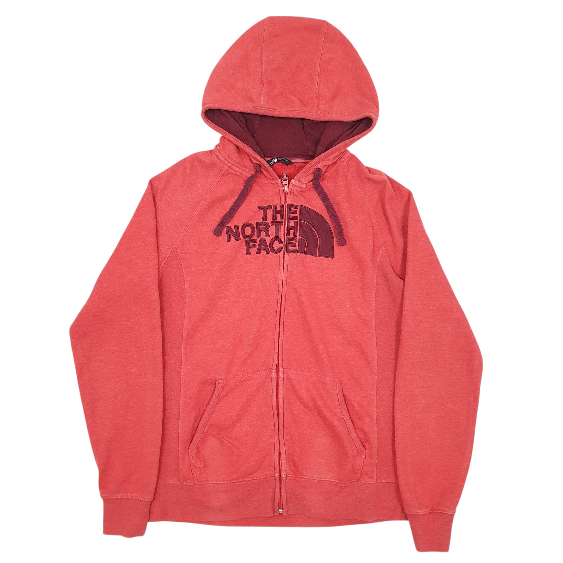 Womens Orange The North Face Spellout Full Zip Jumper