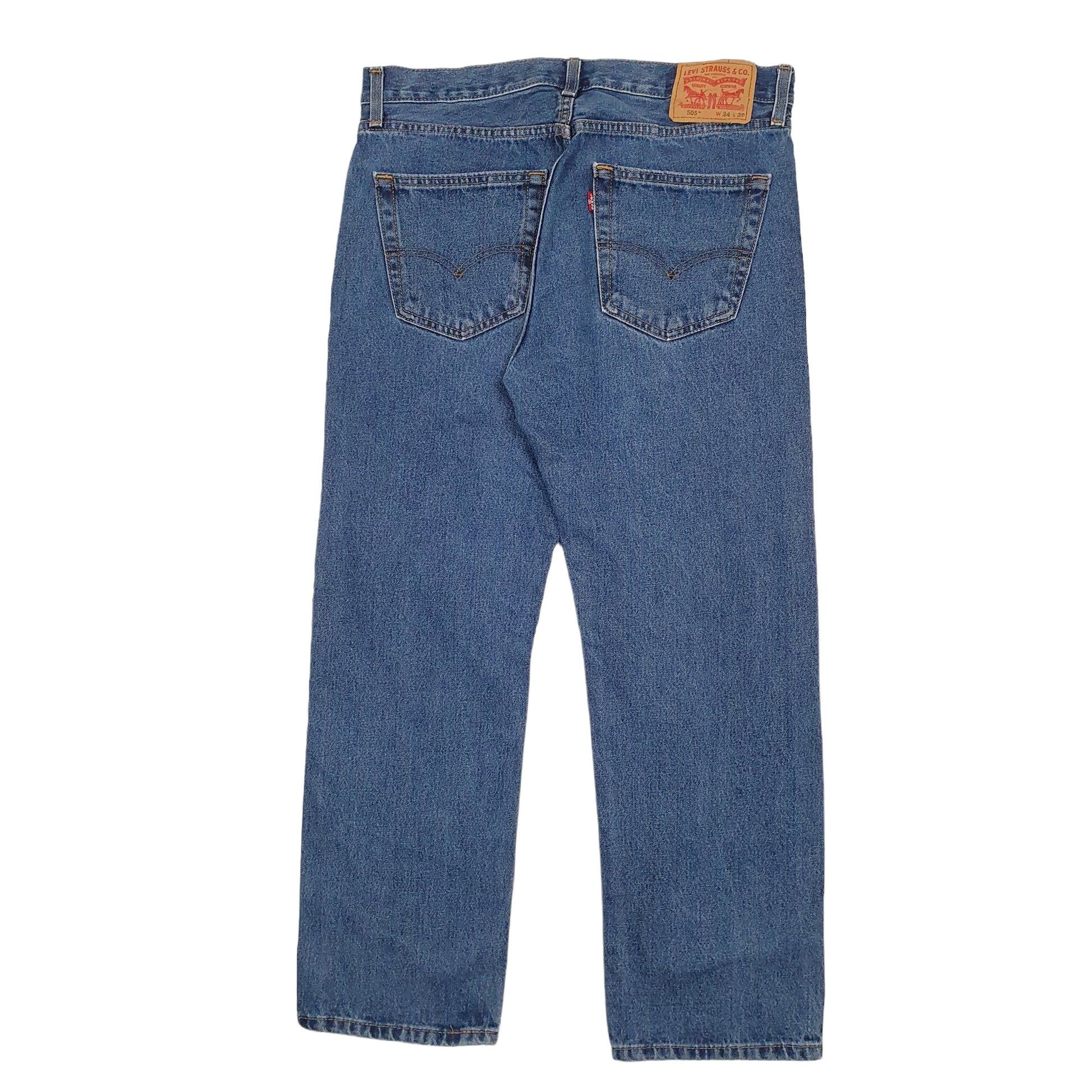 Mens Blue Levis  505 JeansW34 L29