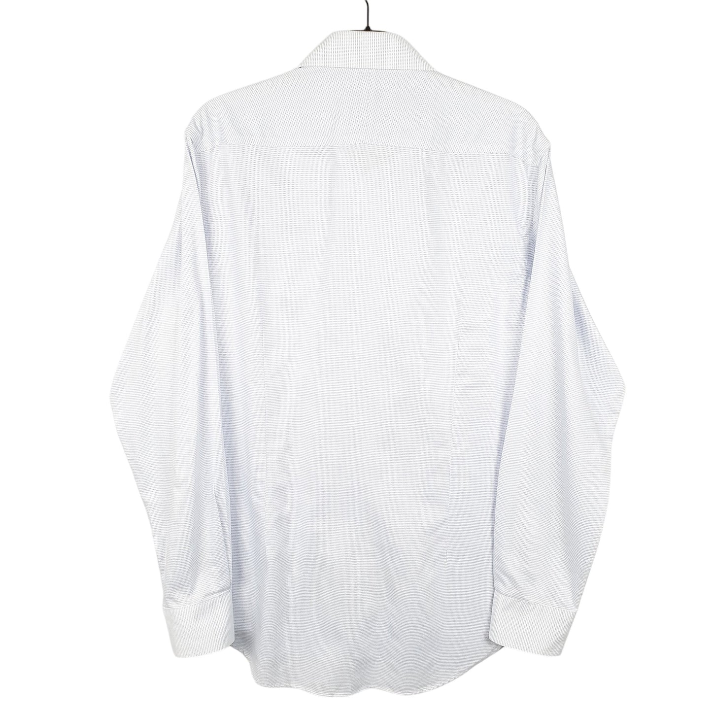 Mens White Moss Tailored London Long Sleeve Shirt