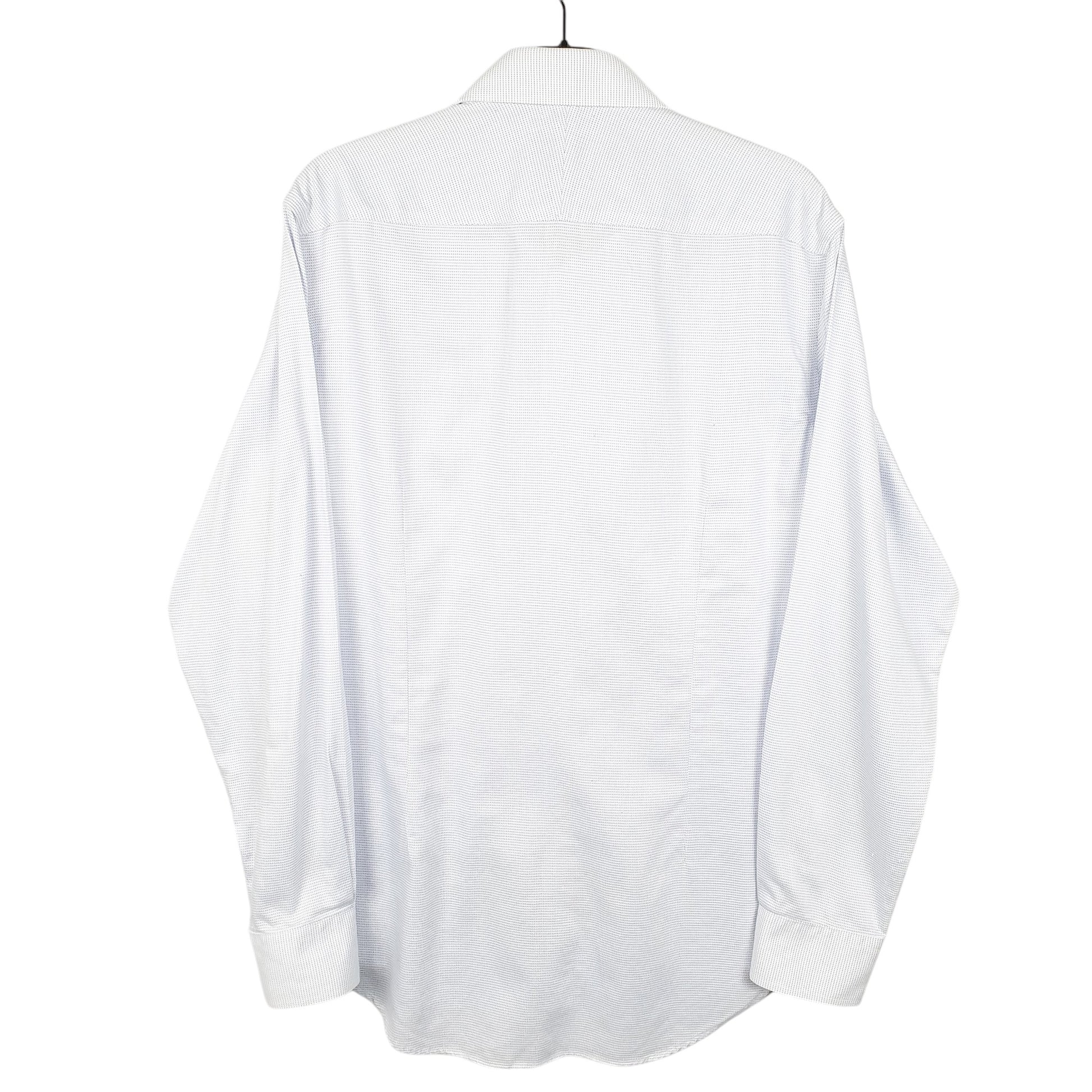 Mens White Moss Tailored London Long Sleeve Shirt