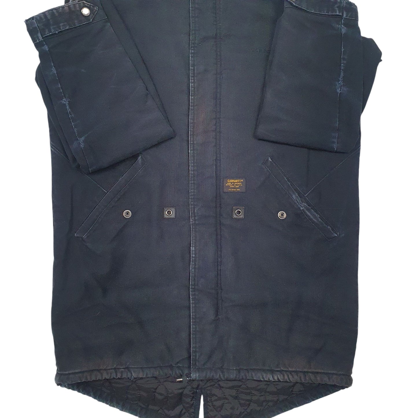 Mens Black Carhartt   Coat